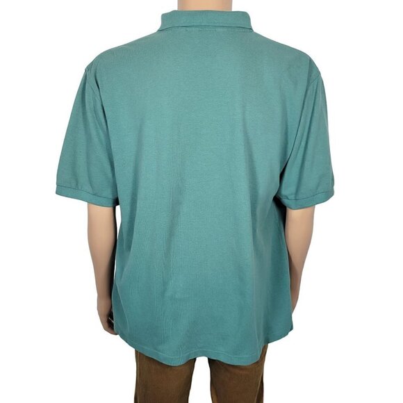 Brooks Brother Men's Gold Fleece 100% Cotton Turquoise Polo in a Size Large - Picture 6 of 10